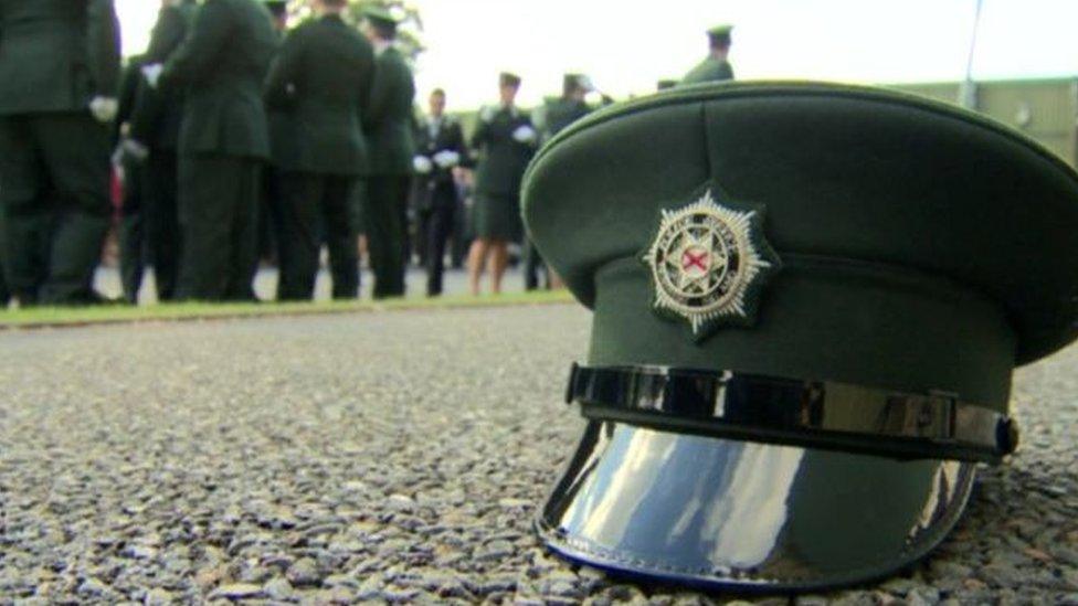 PSNI hat and crest