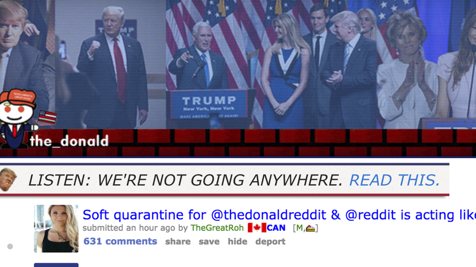 Screenshot of r/The_Donald