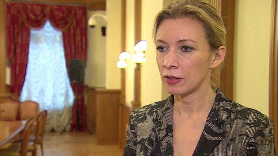 Russian Foreign Ministry spokesperson Maria Zakharova - pictured during an interview with the 91ȱ in November 2015