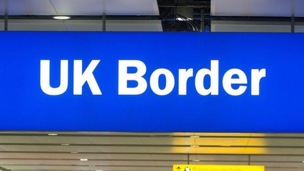 The UK border.