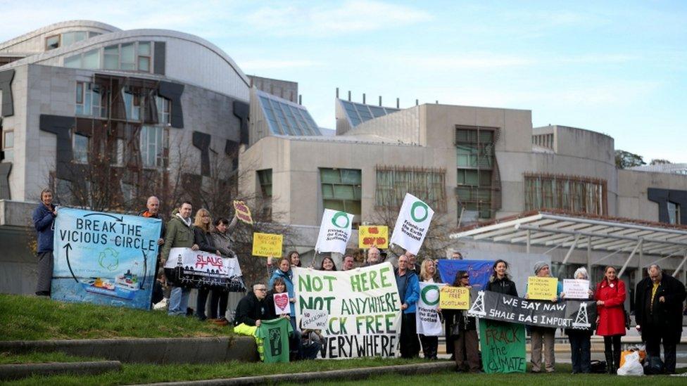 fracking protest