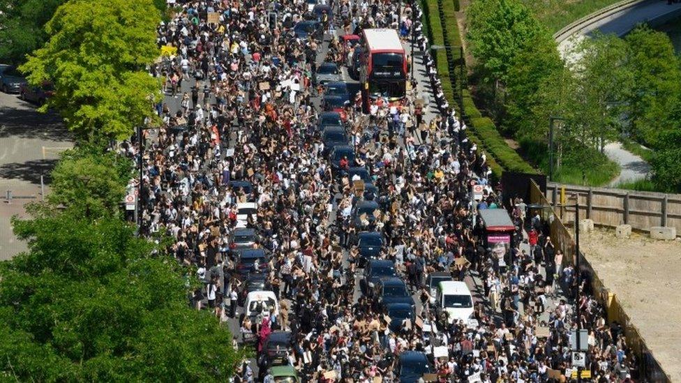 Protest by the US Embassy