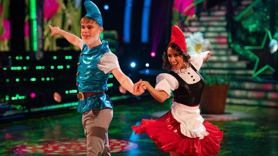 HRVY with dance partner Janette