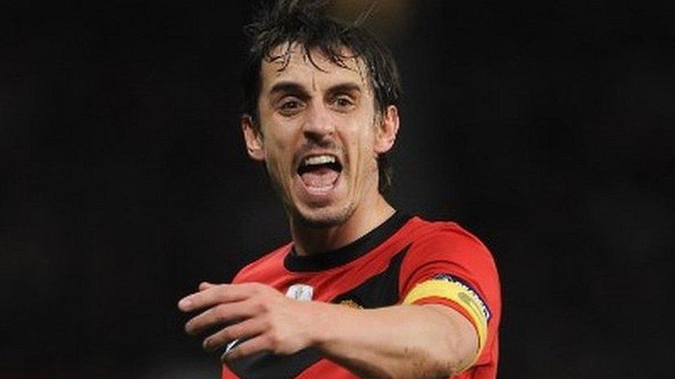 Gary Neville was Manchester United club captain for five years