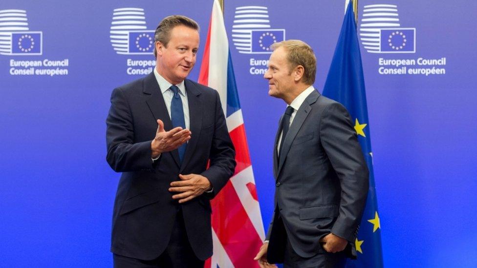 David Cameron and Donald Tusk