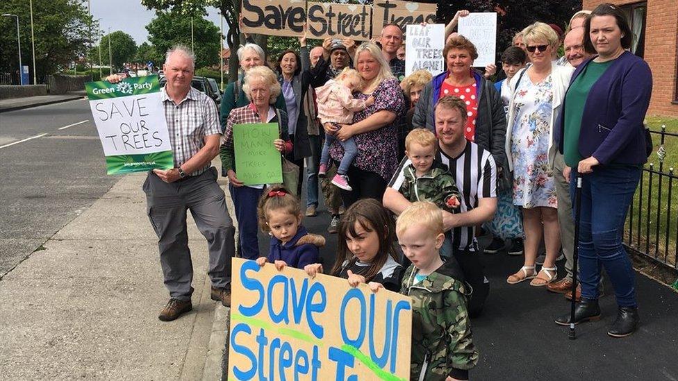STTAG protestors