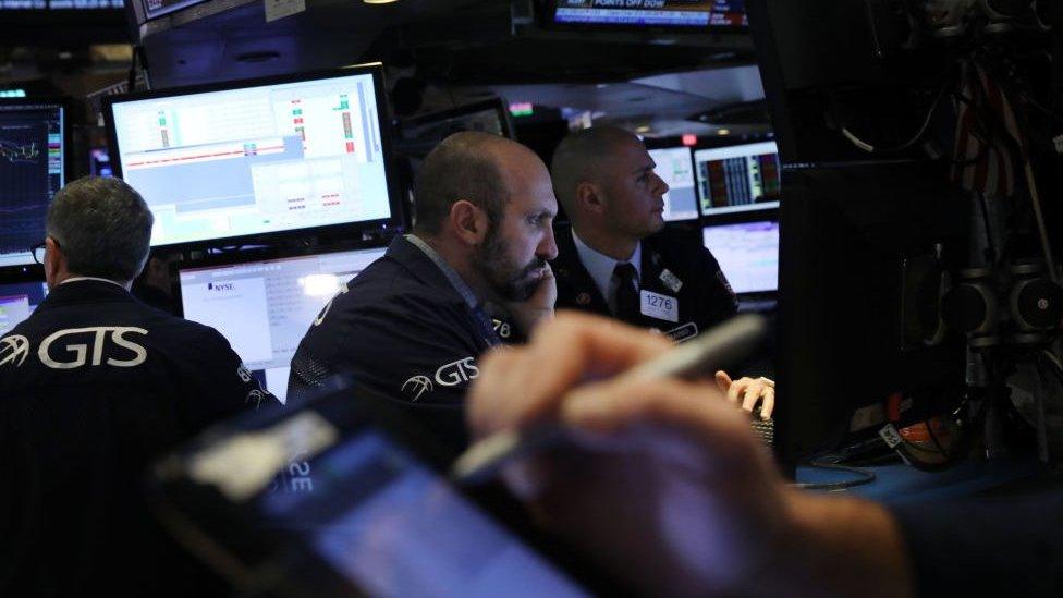 Traders work on the floor of the New York Stock Exchange (NYSE) on January 03, 2019 in New York City.