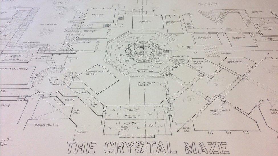 the Crystal Maze floorplan