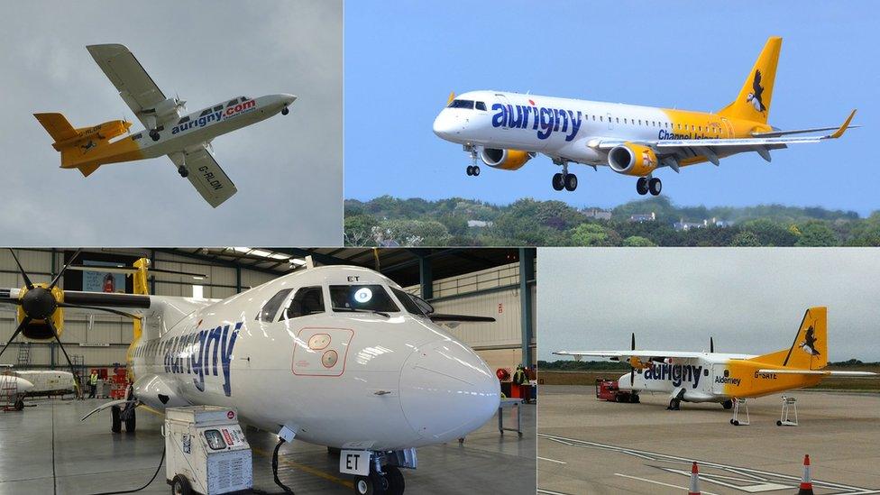 Aurigny's fleet currently compromises four different planes