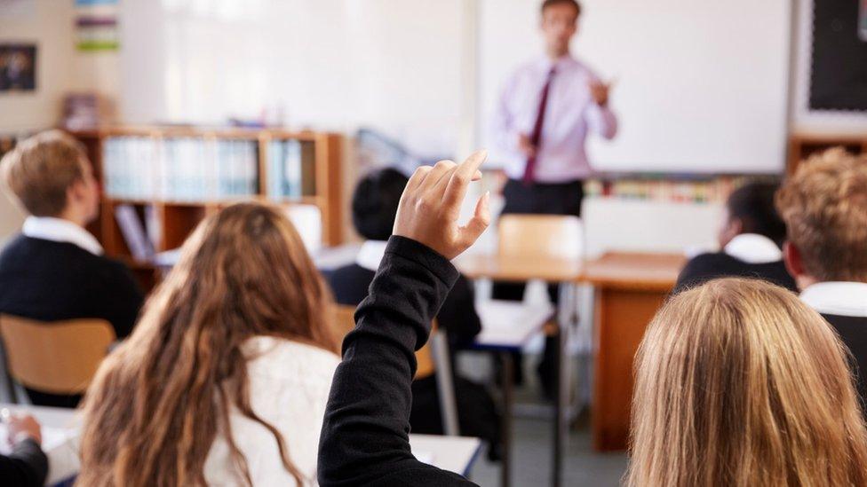 Teacher in classroom