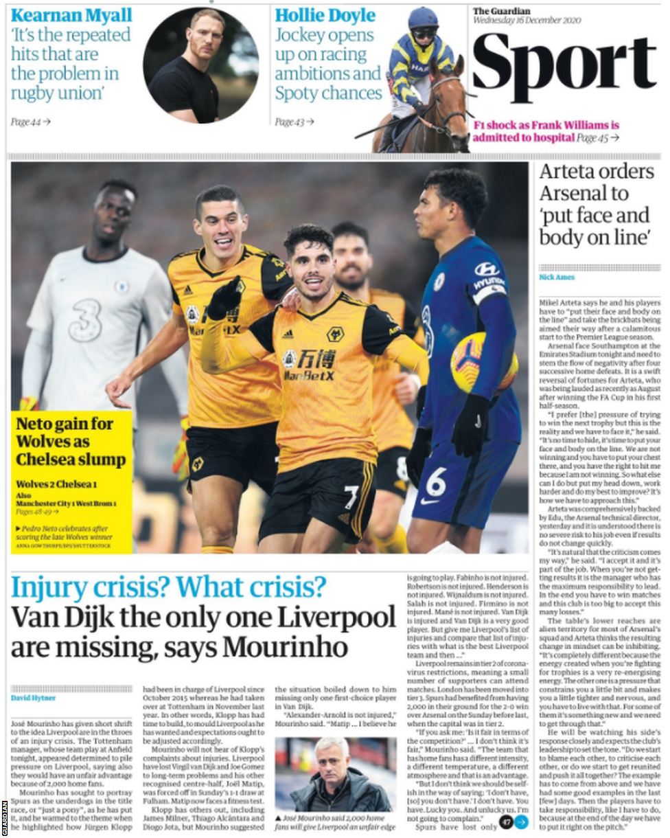 Guardian back page