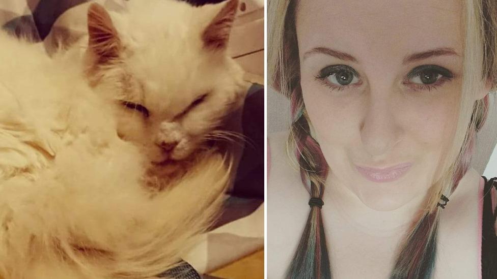 Cassandra Davies said she was threatened with eviction after her landlord found a cat in her home