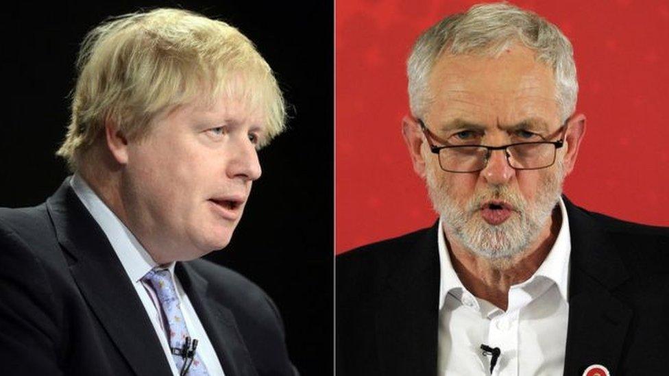 Boris Johnson and Jeremy Corbyn