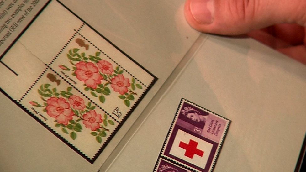 The roses stamp