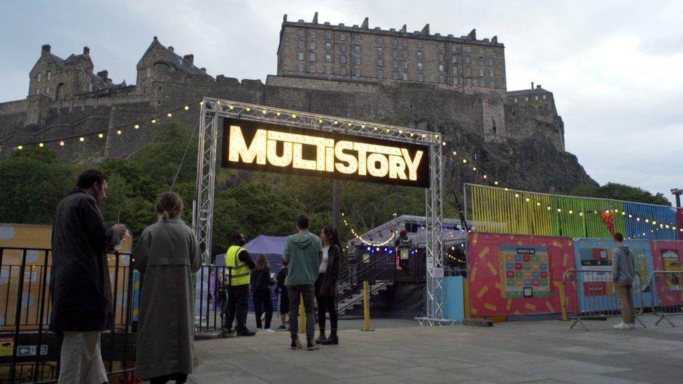 Multi Story car park venue in Edinburgh