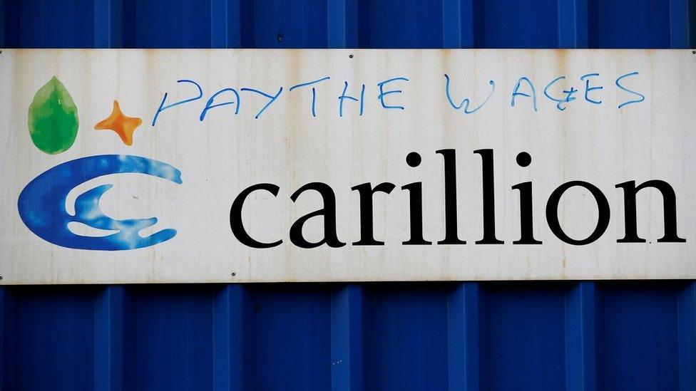 Graffiti at Carillion's Royal Liverpool site