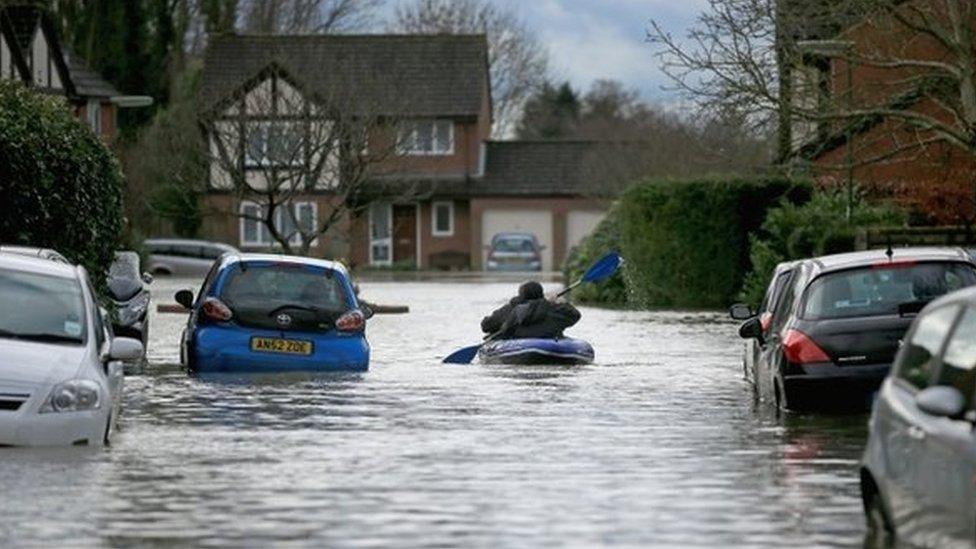 Flooding in Chertsey