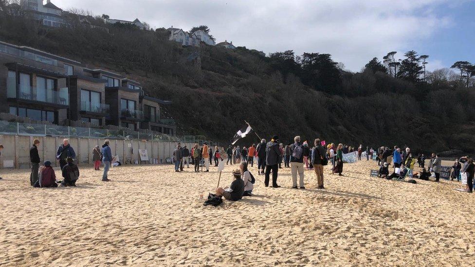 Carbis Bay Hotel work protest