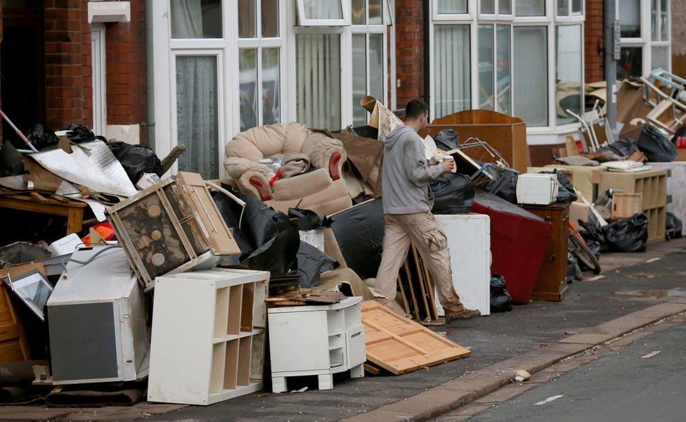 Flood damage in Carlisle