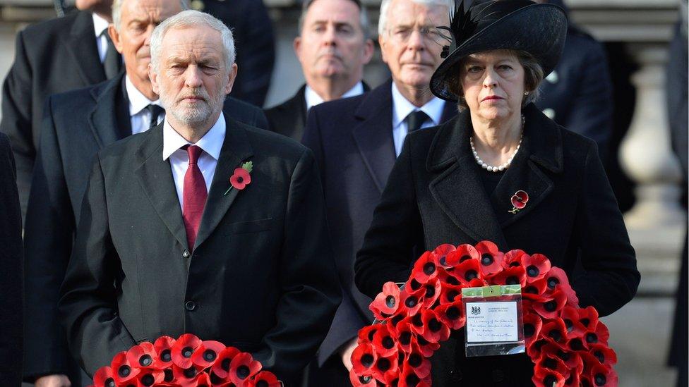 Labour leader Jeremy Corbyn and Prime Minister Theresa May