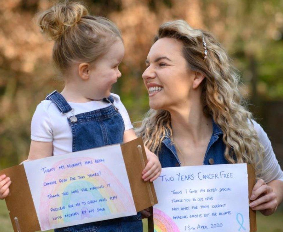 Sophie Davies and daughter Evelyn