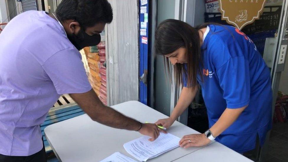 Student points out his registration details