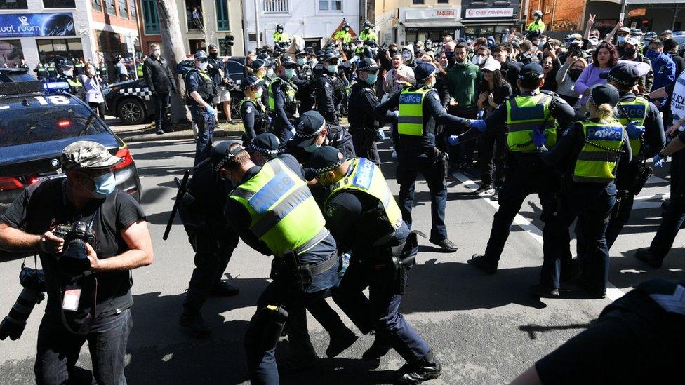 Protests in Melbourne