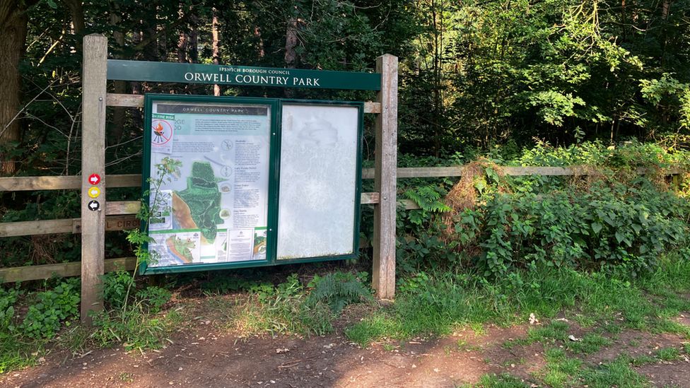 Orwell Country park sign