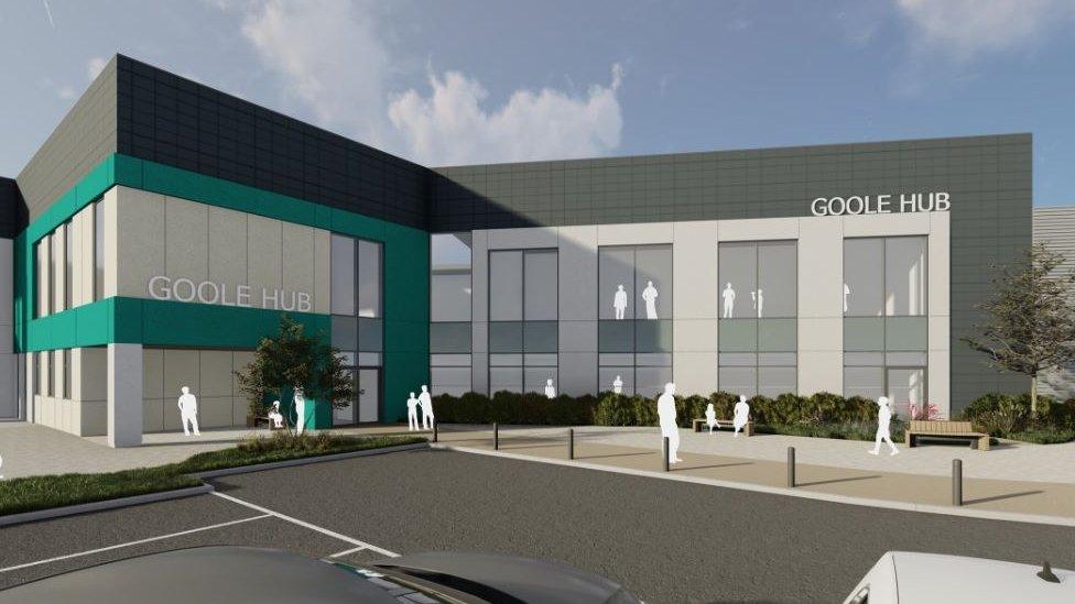 Artist's impression of new Goole Hub