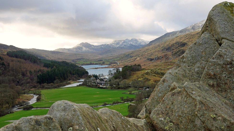 Dyffryn Mymbyr and Snowdon