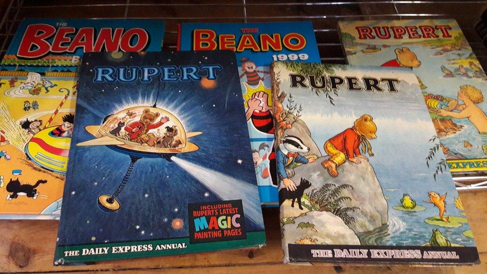 Beano and Rupert annuals