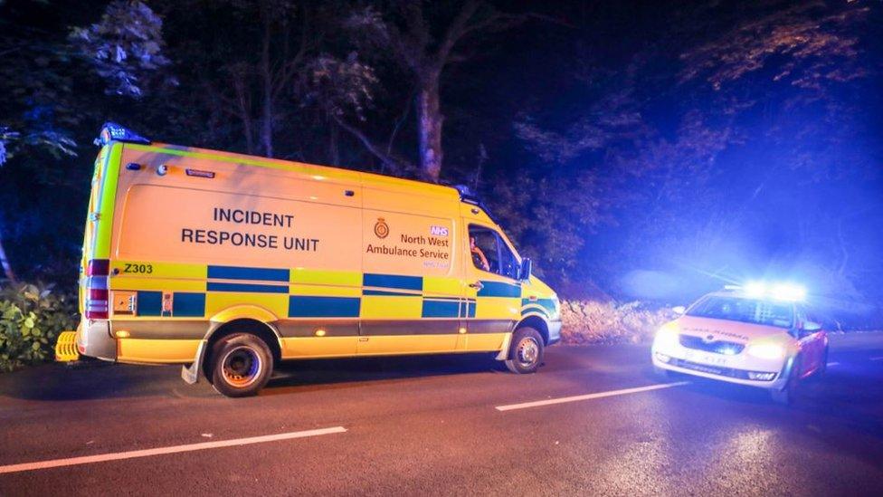 Police vehicles at Daisy nook