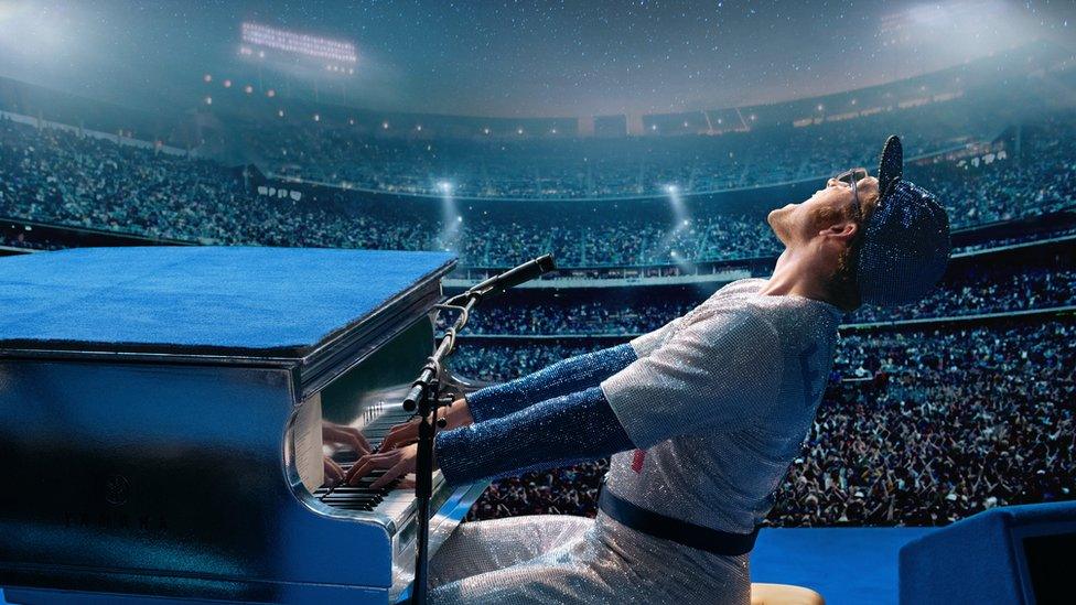 Taron Egerton as Elton John in Rocketman