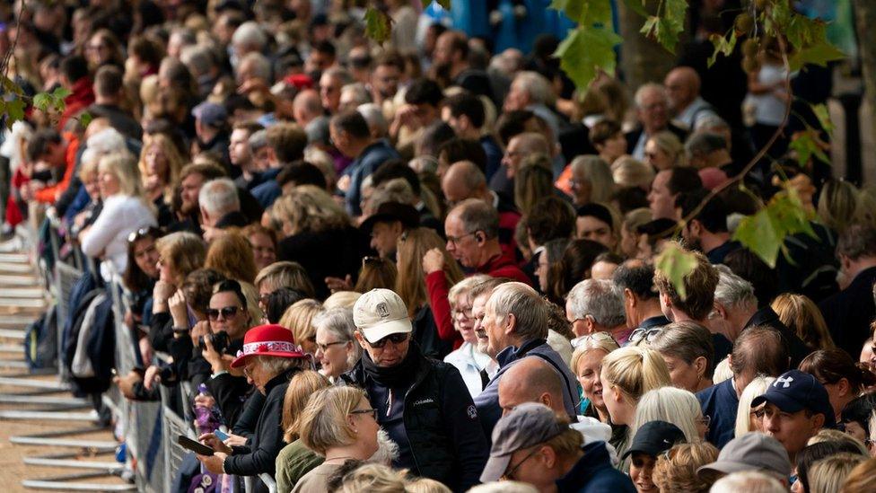 Crowds on the the Mall