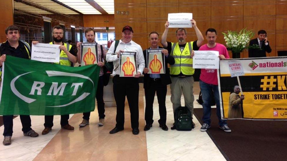 Protest at Shell in London