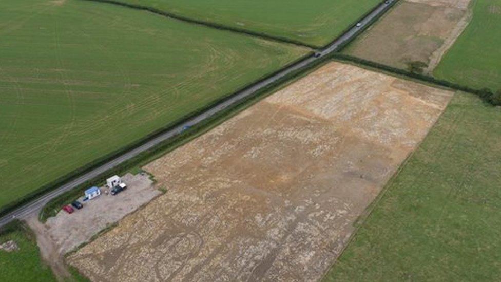 Aerial view of site