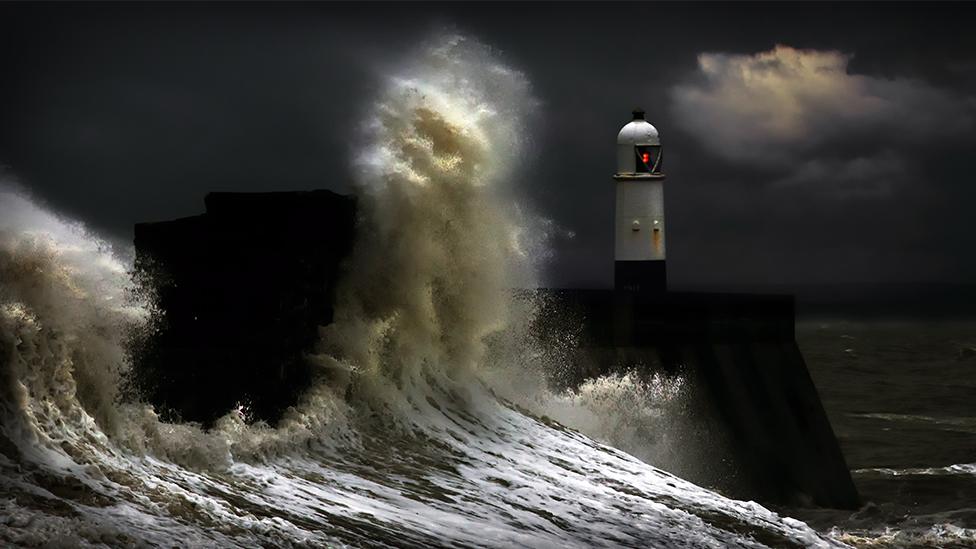 Windy coast