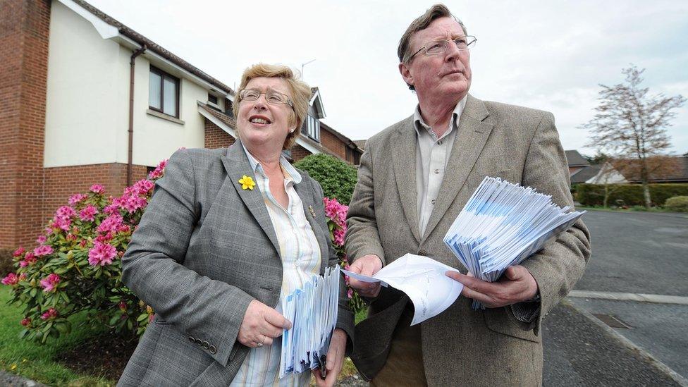 David Trimble and his wife Daphne