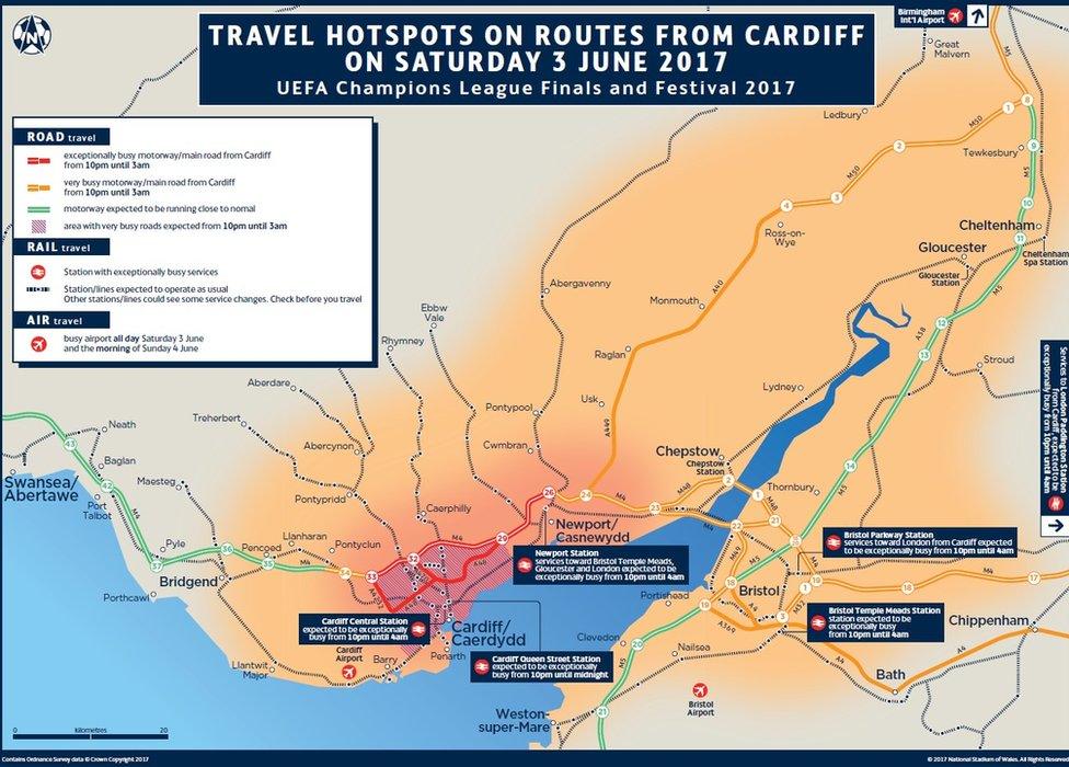 Travel hotspots from Cardiff on 3 June