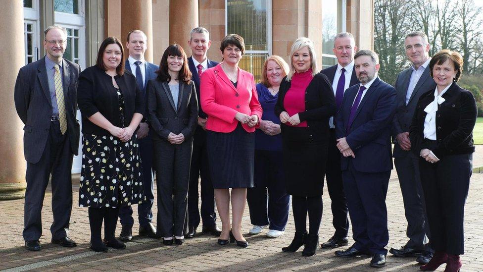 The NI Executive in January 2020