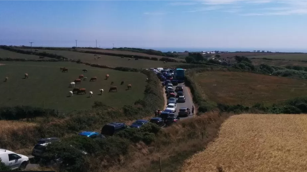 Porthcurno traffic