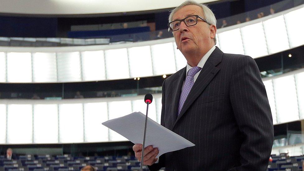 European Commission President, Jean-Claude Juncker, in Strasbourg, 5 July 16