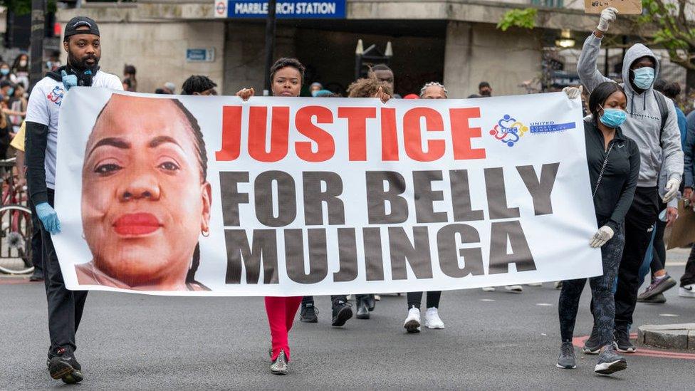 Protesters calling for justice for Belly Mujinga