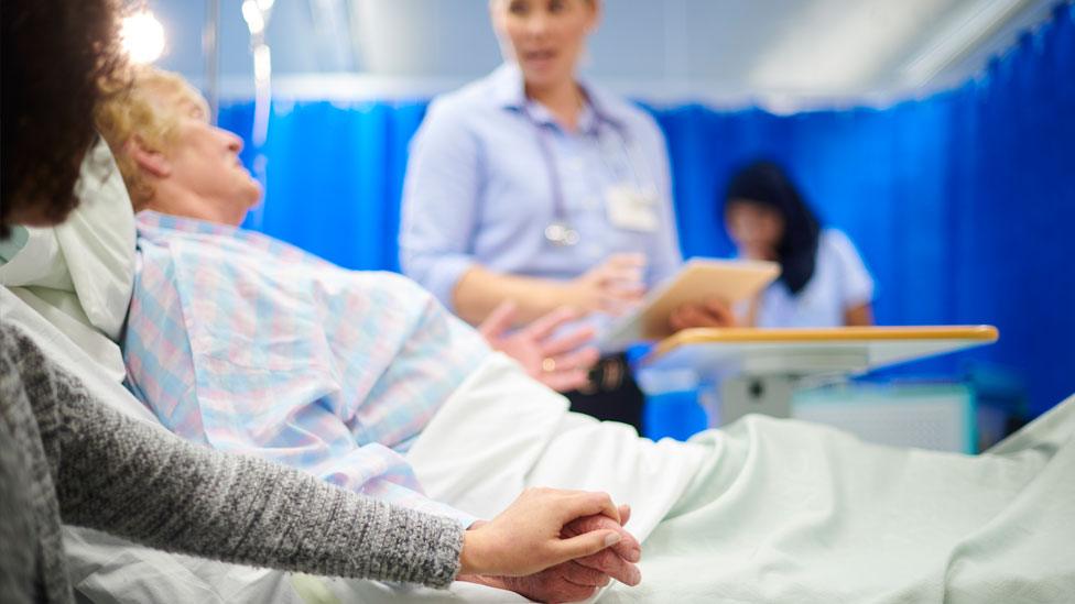 Stock image of a hospital