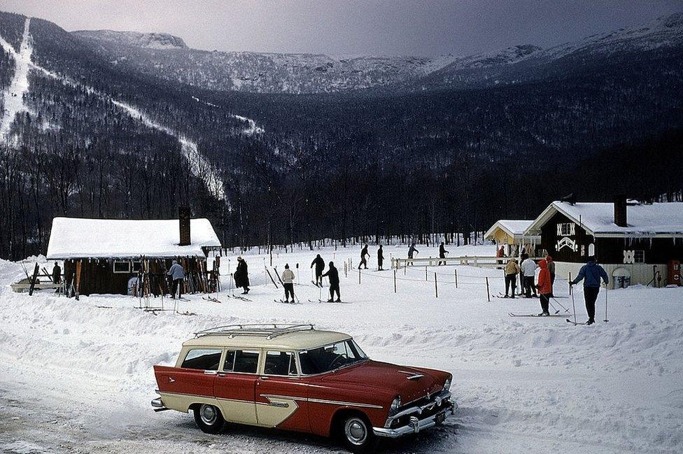 Stowe, Vermont, circa March 1956 (FILE)