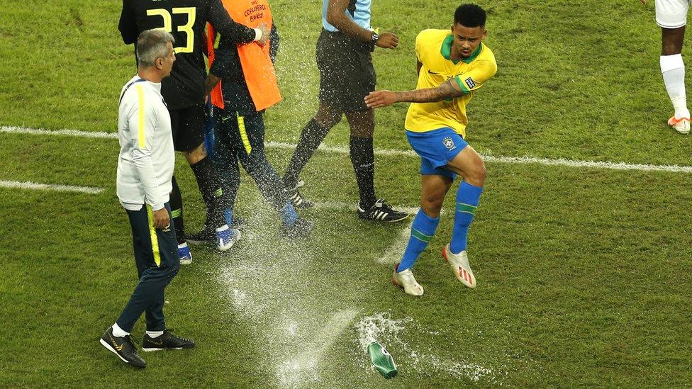 Gabriel-Jesus-kicks-a water-bottle-in-anger-at-the-Copa-America-2019-final.