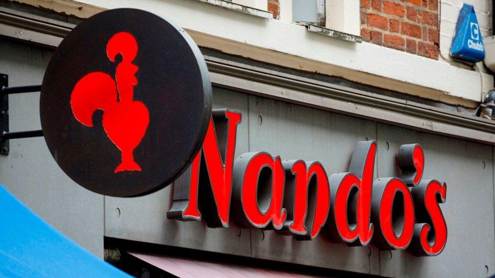 A Nando's sign