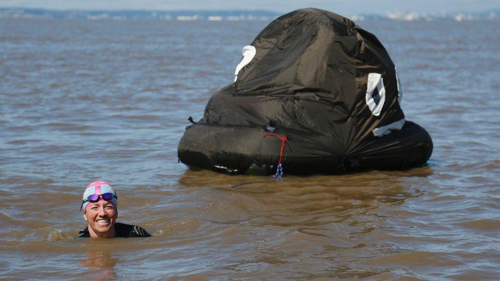 Lindsey Cole in the Bristol Channel