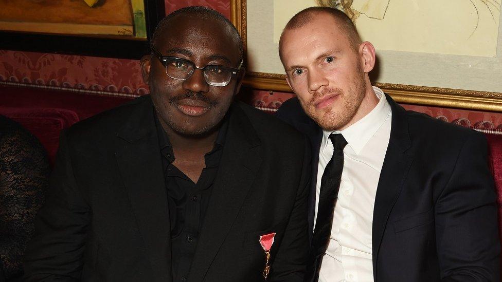 Edward Enninful and husband Alec Maxwell