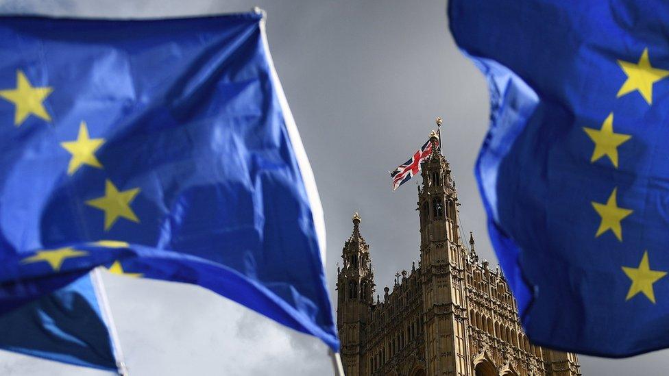 UK and EU flags